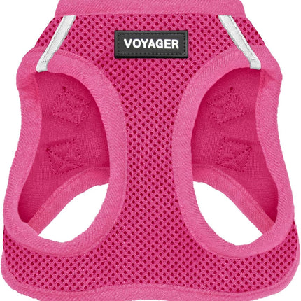 Fuchsia Step-In Air Mesh Pet Vest Harness, Small