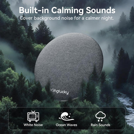 Bluetooth Under-Pillow Sleep Speaker with White Noise, Grey