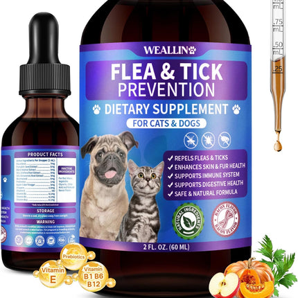 PawHaven RefugioPata WEALLIN Flea and Tick Prevention for Cats and Dogs Natural Flea Treatment — Pet Supplies