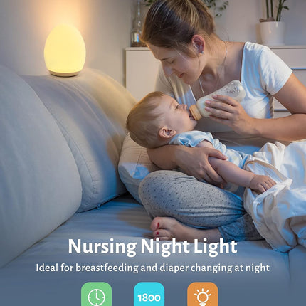 Rechargeable Egg Night Light for Kids and Nursery