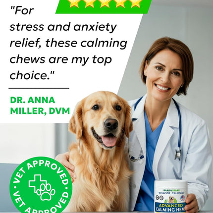 PawHaven RefugioPata BARK&SPARK Advanced Calming Hemp Treats for Dogs - Hemp Oil + Melatonin — Pet Supplies