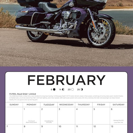 SourceToHome FuenteACasa Harley-Davidson 2027 12x12: 16-Month Calendar--September 2026 through — Home & Lifestyle