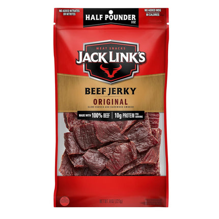 SourceToHome FuenteACasa Jack Link's Beef Jerky Half Pounder - Original - Made with 100% Real Beef — Home & Lifestyle
