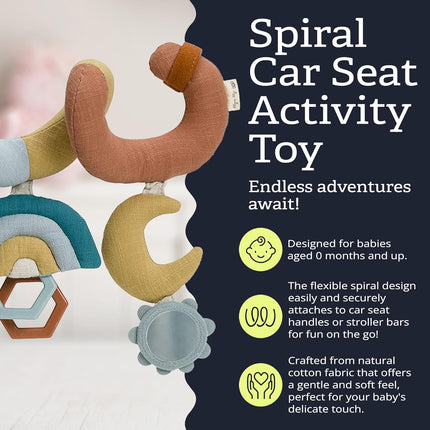 Rainbow Spiral Car Seat & Stroller Activity Toy