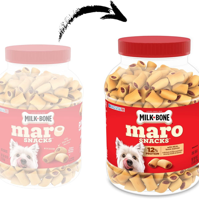Small Dog Crunchy Biscuit Treats with Real Bone Marrow, 40 Oz Canister