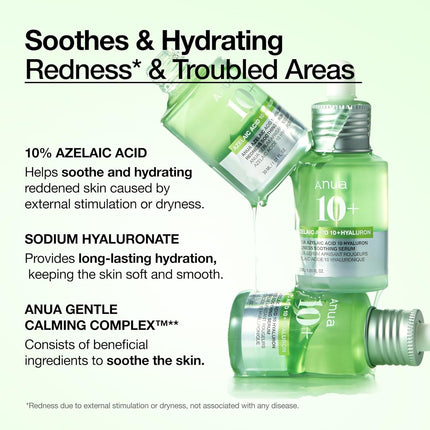 Azelaic Acid 10 Hyaluronic Redness Soothing Facial Serum
