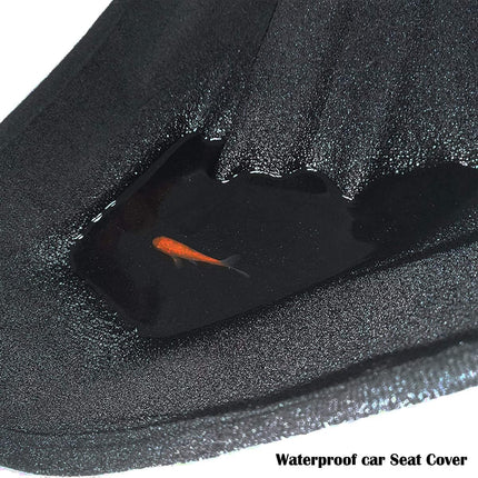 Waterproof Front Bucket Seat Cover Protector for Cars, SUVs and Trucks - Black, 1 Piece