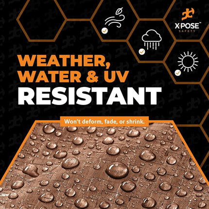 Multipurpose Protective Cover Brown Poly Tarp 6' x 8'