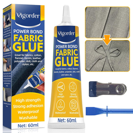 Permanent Clear Fabric Glue for Clothing Repairs