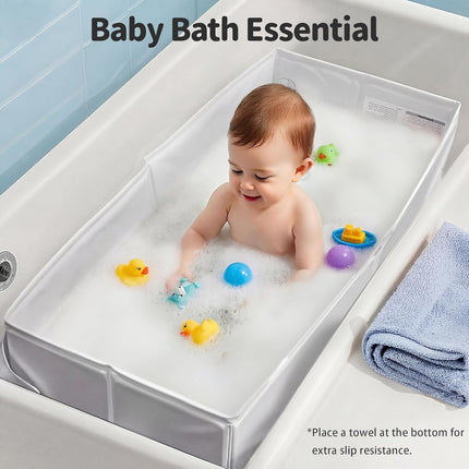 Collapsible Portable Baby Bathtub for 6M-3Y Toddlers