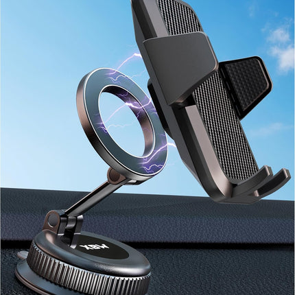 360 Universal Suction Car Phone Mount with Magnetic Clip