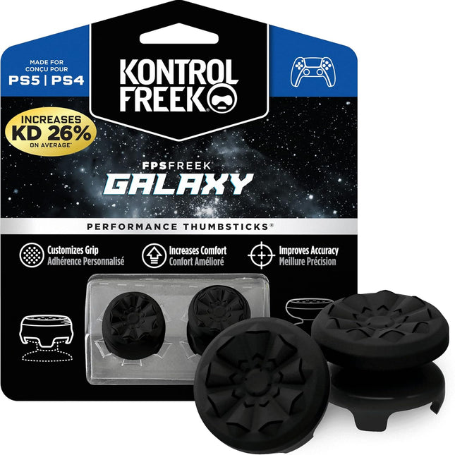 Galaxy Black Performance Thumbsticks for PlayStation 4 and PlayStation 5