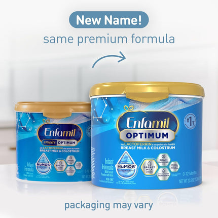 Optimum Immune & Brain Support Powder Baby Formula, 20.5 oz Tub