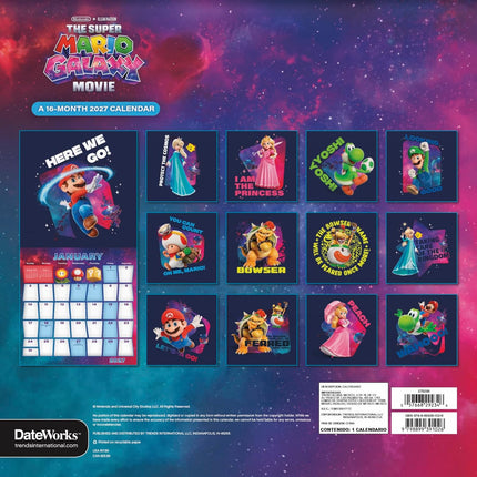 2027 Galaxy Movie Wall Calendar