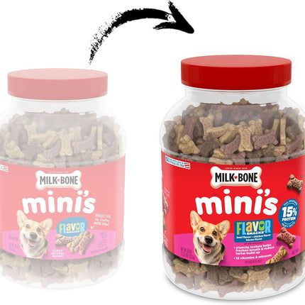 Mini Flavor Crunch Dog Biscuits, 36 Oz Canister