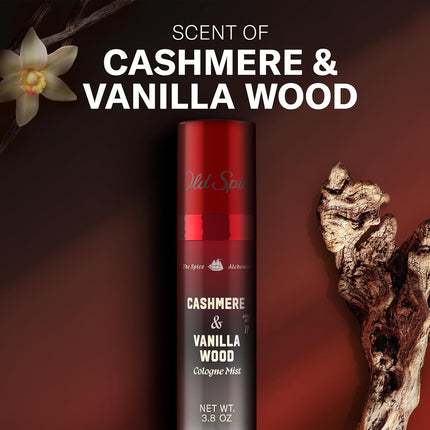 Cashmere + Vanilla Wood Cologne Mist for Men, 3.8 oz