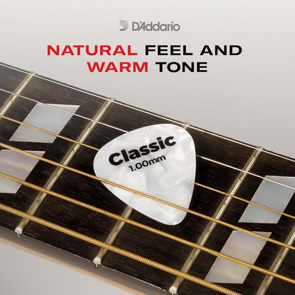 Checkerboard Celluloid Guitar Picks, Medium, 25 Pack