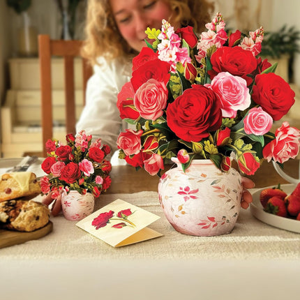 Freshcut Paper Pop Up Cards, Blooming Roses — Home & Lifestyle
