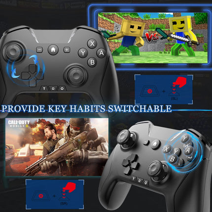 Wireless Bluetooth Game Controller with Phone Clip