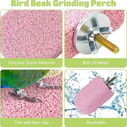 4-Piece Bird Beak Grinding Stone Chew Toy Set