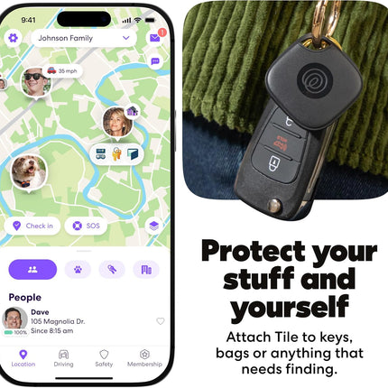 Bluetooth Tracker, Keys Finder and Item Locator - 1-Pack Black