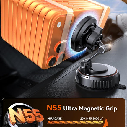Magnetic Car Phone Mount with 89+ lb Suction Base