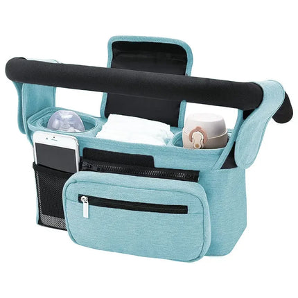 Baby stroller manager with non-slip strap durable material detail