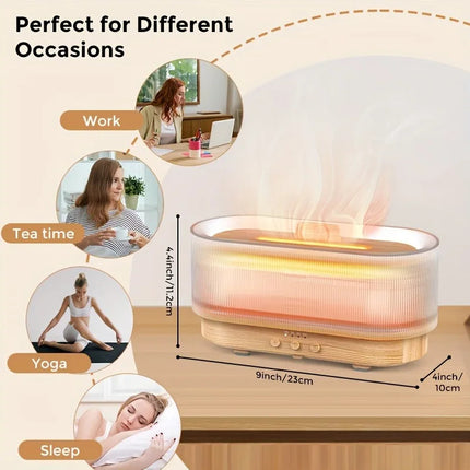 Air Flame Humidifier water capacity and refill opening product detail