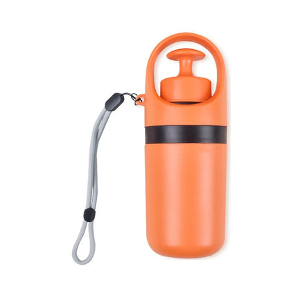 Portable dog poop scooper product overview showing all included components