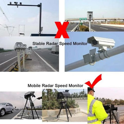 Radar detector packaging box with product features and specifications