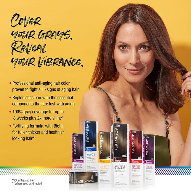 Permanent Hair Color Cream with 100% Gray Coverage