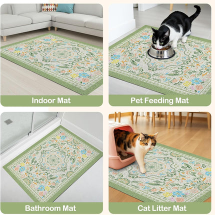 Cat Litter Mat with Non-Slip Bottom, 33" x 22"