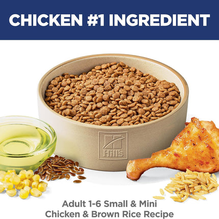 Adult 1-6 Small & Mini Dry Dog Food, Chicken & Brown Rice, 4.5 lb Bag
