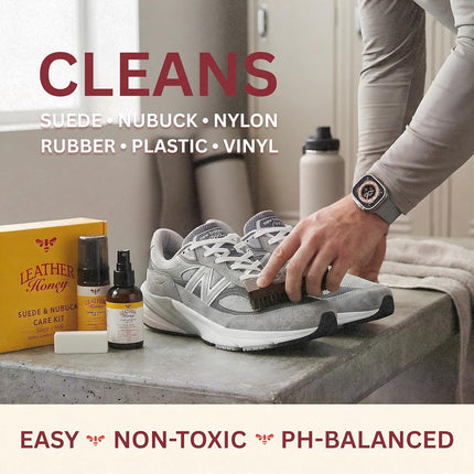 Suede & Nubuck Care Kit with Cleaner, Protector, Brush & Eraser