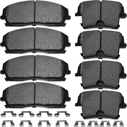 Front and Rear Semi-Metallic Automotive Replacement Brake Pads D1056 D1057