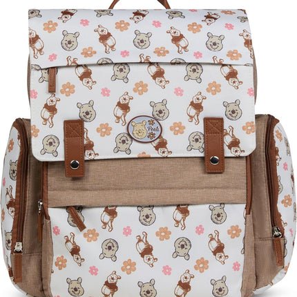 16-Inch Diaper Bag Backpack with Changing Pad and Insulated Bottle Holders