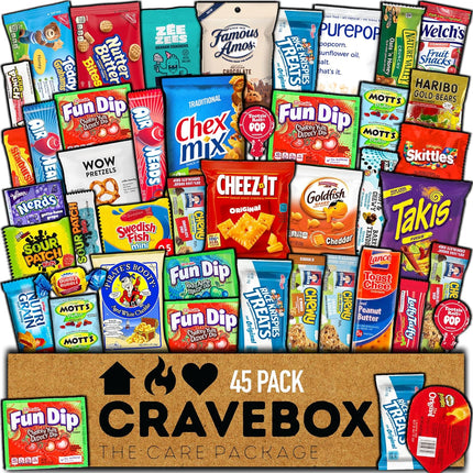 45-Count Snack Variety Care Package