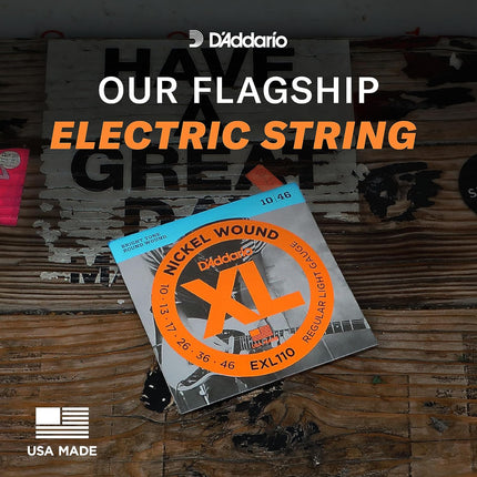 XL Nickel Electric Guitar Strings, Regular Light 10-46, 3-Pack