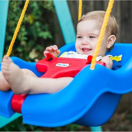 Snug 'n Secure Blue 2-in-1 Baby and Toddler Swing with Adjustable Straps
