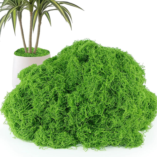 Fake Green Moss for Indoor Plants, Crafts & Floral Decor