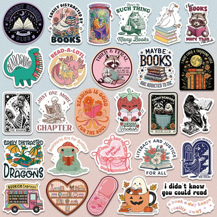 300 PCS Holographic Book Stickers for Readers