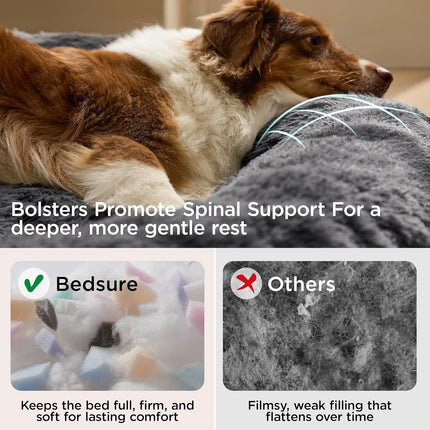 36 in Calming Donut Dog Bed with Removable Washable Cover