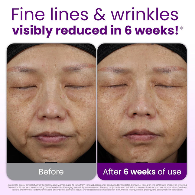 XL Disposable Face Towels for Healthy-Aging Skincare, 50 Count