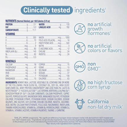 Optimum Immune & Brain Support Powder Baby Formula, 20.5 oz Tub