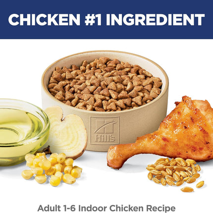 Science Diet Adult 1-6 Indoor Dry Cat Food, Chicken, 3.5 lb. Bag — Pet Supplies