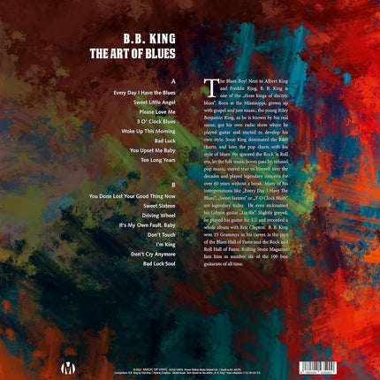 B. B. King - The Art Of Blues - Limited Edition Colored Vinyl