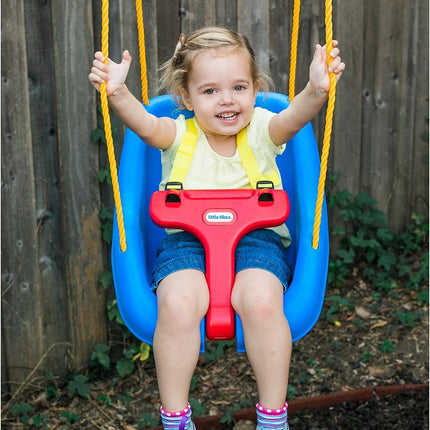 Snug 'n Secure Blue 2-in-1 Baby and Toddler Swing with Adjustable Straps