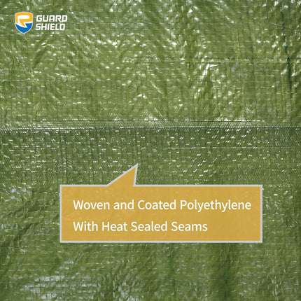 Green 6x8 Waterproof Poly Tarp Cover, 5 Mil