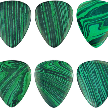 SourceToHome FuenteACasa Green Malachite Stone Guitar Or Bass Pick - 3.0 mm Ultra Heavy Gauge — Home & Lifestyle