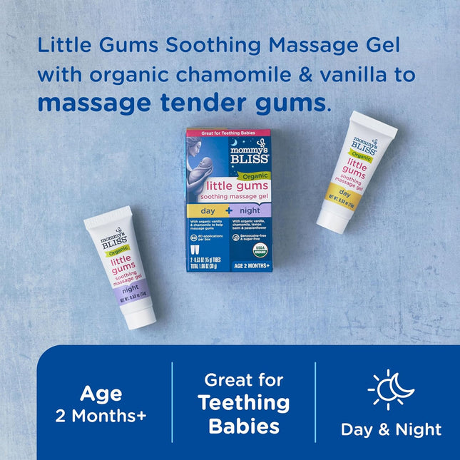Organic Little Gums Soothing Massage Gel Day & Night Combo